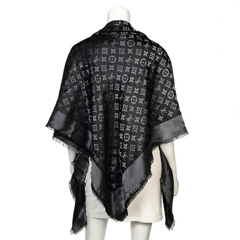 louis vuitton monogram shawl black|louis Vuitton Monogram shawl price.